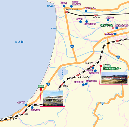 島根県立こころの医療センター（仮称）整備・運営事業　周辺地図